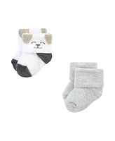 Hudson Baby Baby Boys Hudson Grow With Me Socks 12pk, 0-24 Months