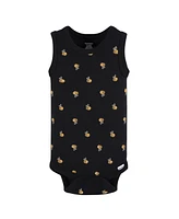 Gerber Baby Girls Sleeveless Onesies Bodysuits, 4 Pack