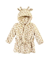 Hudson Baby Baby Boys Unisex Baby Plush Pool and Beach Robe Cover-ups, Giraffe