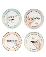 Yvonne Ellen Floral Tea Plates, Set of 4