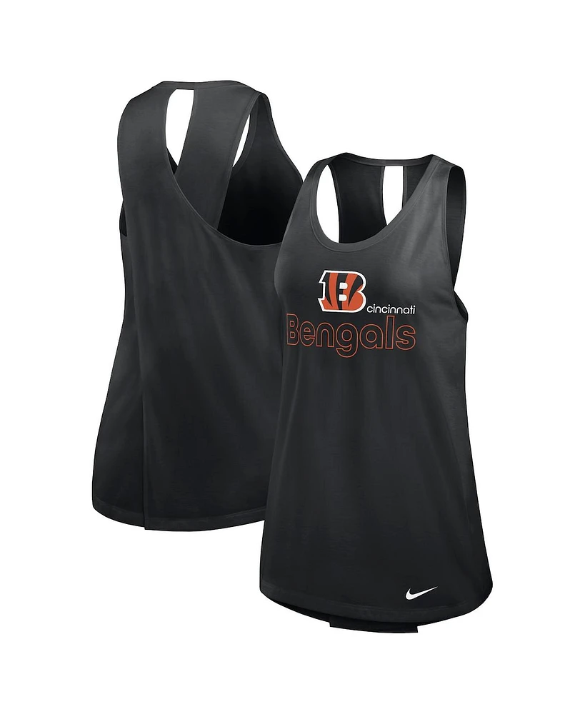 Nike Women's Black Cincinnati Bengals Performance Tank Top