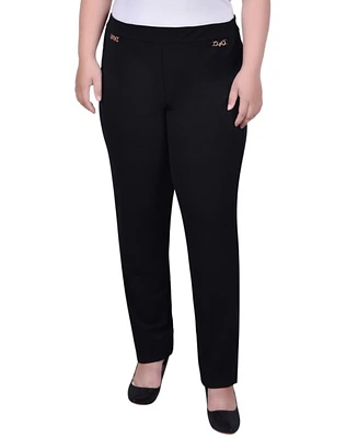 Ny Collection Plus Scuba Crepe Ankle Pant