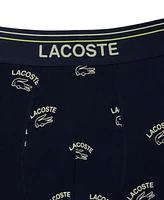 Lacoste Men's Regular-Fit Stretch All-Over Croc Trunk Underwear