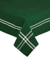 Design Imports Border Stripe Tablecloth