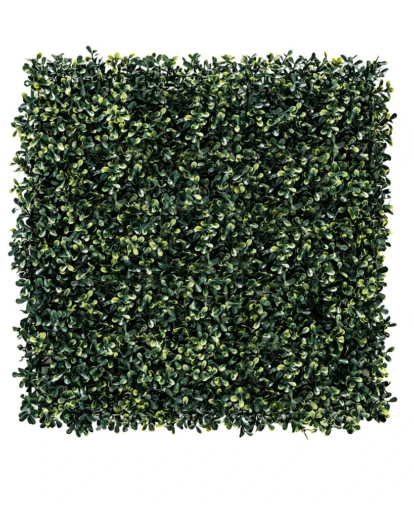 Slickblue 12 Pieces Artificial Peanut Leaf Hedges Panels