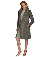 Donna Karan New York Women's Belted Notched-Collar Wrap Coat