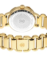 Roberto Cavalli Women's Quartz Gold-tone Stainless Steel Watch 30mm