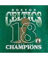 Fanatics Men's Heather Kelly Green Boston Celtics 18-Time Nba Finals Champions Tri-Blend T-Shirt