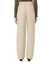 Frank and Oak Women's Annie Paper Bag Drawstring Cotton Pull-On Pants