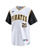 Nike Men's Roberto Clemente White Pittsburgh Pirates Throwback Cooperstown Limited Jersey