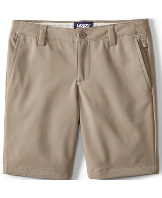 Lands' End Little Girls Active Performance Chino Shorts