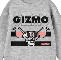 Gremlins Boys Gizmo Collage Art Heather Grey Long Sleeve Shirt
