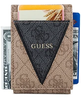 Guess Men's Quattro Patchwork Triangle Logo Wallet