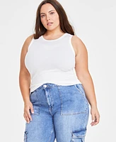 On 34th Women's Ribbed High-Neck Tank Top, Xxs-4X, Created for Macy's