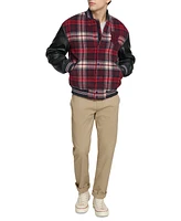 Tommy Hilfiger Men's Wool Mix Logo Varsity Jacket