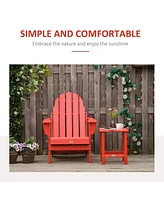 Streamdale Furniture Outdoor Red Folding Adirondack Chair