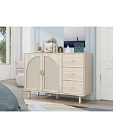 Streamdale Furniture 2 Door 3 Drawer Cabinet, Suitable For Bedroom, Living Room, Study