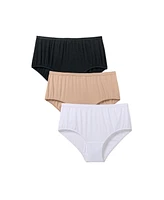 Comfort Choice Women's 3-Pack Odor Control Brief