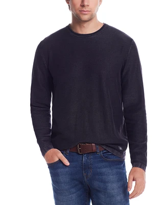 Weatherproof Vintage Men's Regular-Fit Textured Stonewashed Sweater