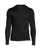 Lands' End Big & Tall Silk Long Underwear Crew Neck