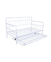 Simplie Fun Metal Frame Daybed With Trundle