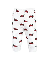 Hudson Baby Boys Unisex Cotton Pants, Christmas Tree Truck, 18-24 Months