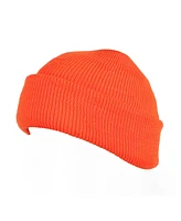 Muk Luks Men's Quietwear Unisex Micro Acrylic Fat Cap For Hunting, Blaze, One Size