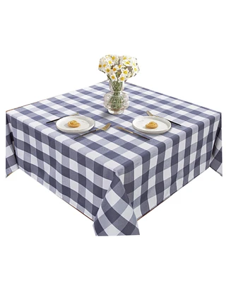 Caromio Yarn Dyed Buffalo Checkered Tablecloth 55" x 55"