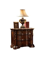 Bella Nightstand Dark Walnut