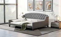Modern Luxury Tufted Button Daybed, Full