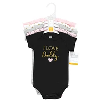 Hudson Baby Girls Cotton Bodysuits