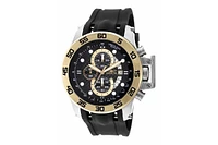 Invicta Men's I-Force Quartz Multifunction Black Dial Polyurethane Watch