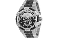 Invicta Men's Bolt Quartz Chronograph Black Dial Stainless Steel Bracelet Watch