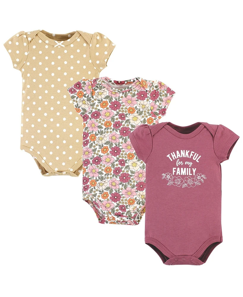 Hudson Baby Baby Girls Cotton Bodysuits