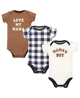 Hudson Baby Boys Cotton Bodysuits