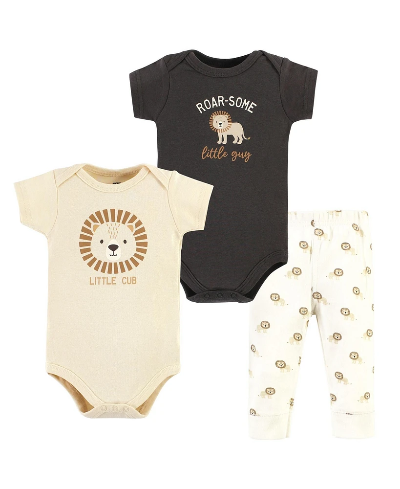 Hudson Baby Boys Cotton Bodysuit and Pant Set