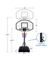 Adjustable Poolside Basketball Hoop for All Ages
