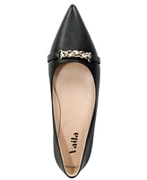 Vaila Shoes Women's Reagan Embellished Pointed-Toe Dress Flats Extended Sizes 9-14