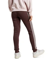 adidas Women's 3-Stripe Cotton Fleece Sweatpant Jogger