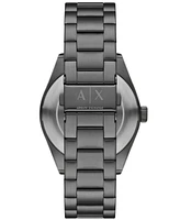 A|X Armani Exchange Men's Quartz Three-Hand Gunmetal Stainless Steel 42MM