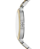 A|X Armani Exchange Women's Quartz Two-Tone Stainless Steel 36MM