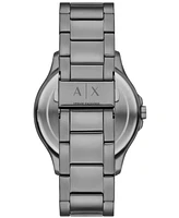 A|X Armani Exchange Men's Quartz Three-Hand Gunmetal Stainless Steel Watch 46MM