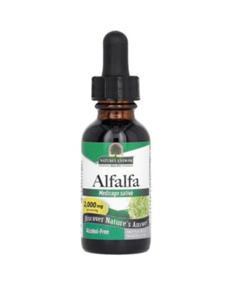 Natures Answer Alfalfa Alcohol Free 2 000 Mg 1 Fl Oz 30 Ml