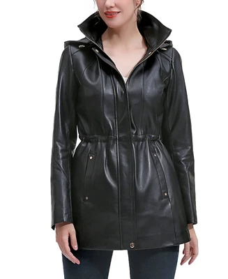 Bgsd Women's Elena Leather Parka Coat