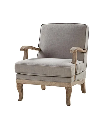 Rinaldo Wooden Upholstered Armchair with Legs