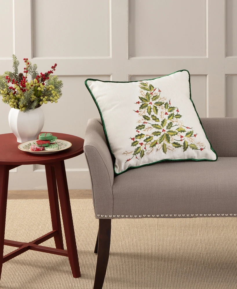 Lenox Holiday Tree Decorative Pillow, 18" x 18"