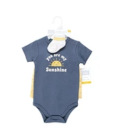 Hudson Baby Boys Bodysuit, Short and Sock
