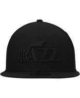 New Era Men's Utah Jazz Black On Black 9FIFTY Snapback Hat