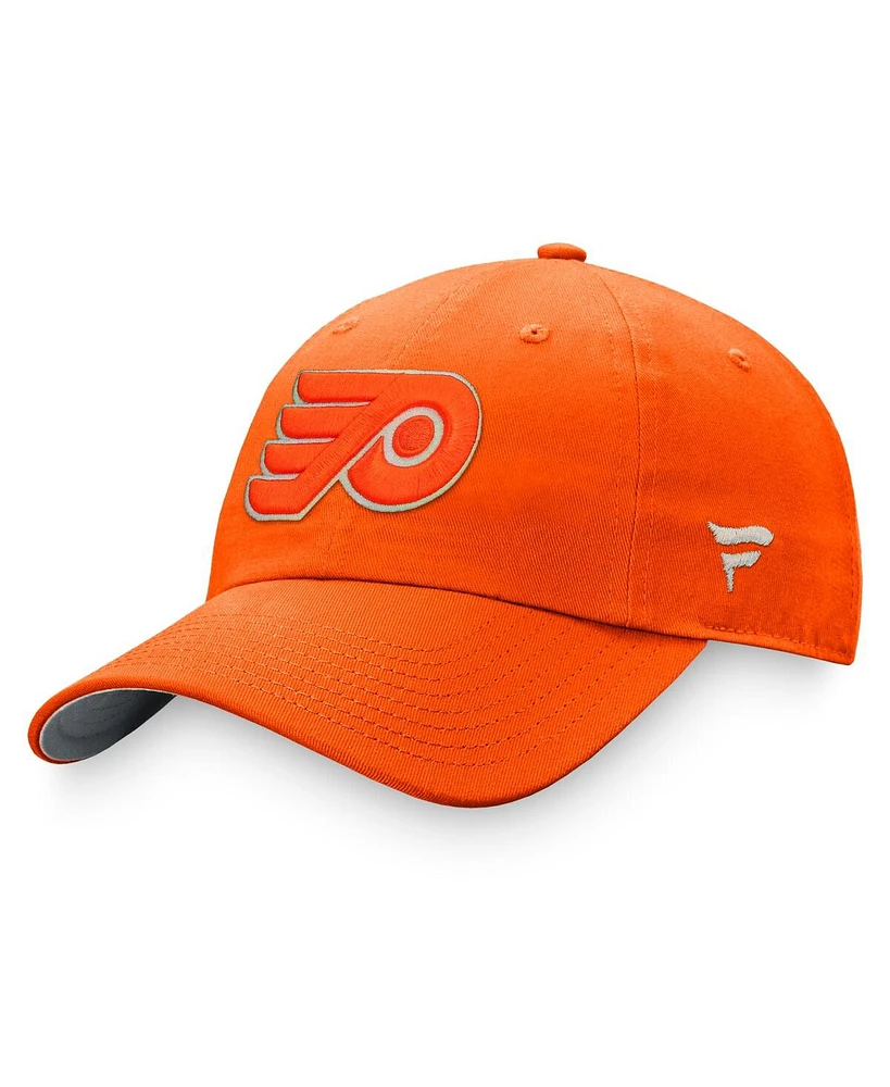 Fanatics Women's Orange Philadelphia Flyers Iconic Glimmer Adjustable Hat