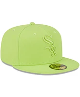 New Era Men's Neon Green Chicago White Sox 2023 Spring Color Basic 59FIFTY Fitted Hat